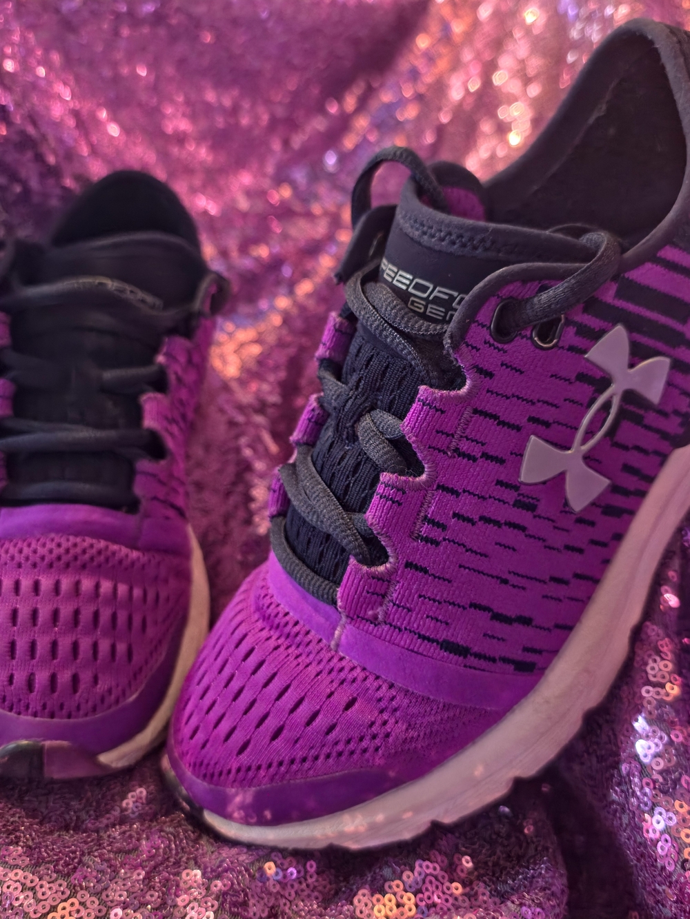 Purple UNDER ARMOUR Women's Speedform Gemini 3 Sz7